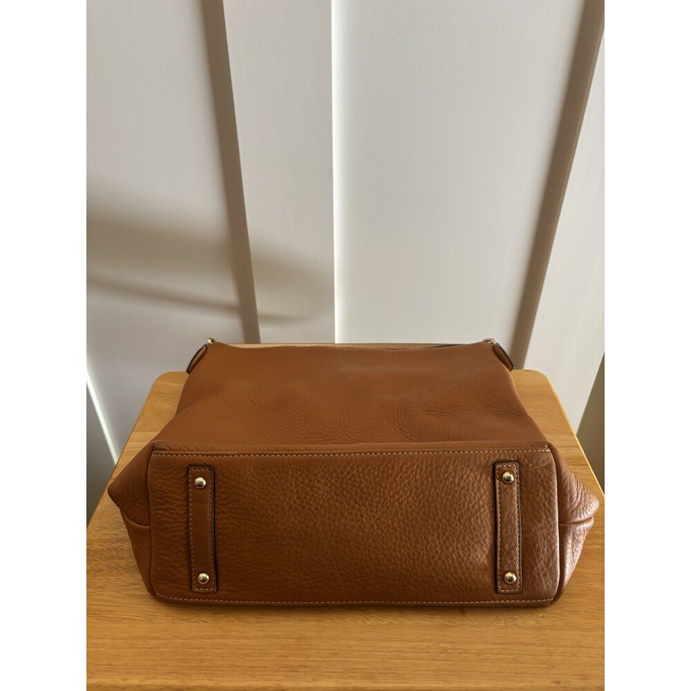 Dooney & Bourke Pebble Leather Hobo Shoulder Bag Brown Cognac Large Purse - Picture 3 of 7